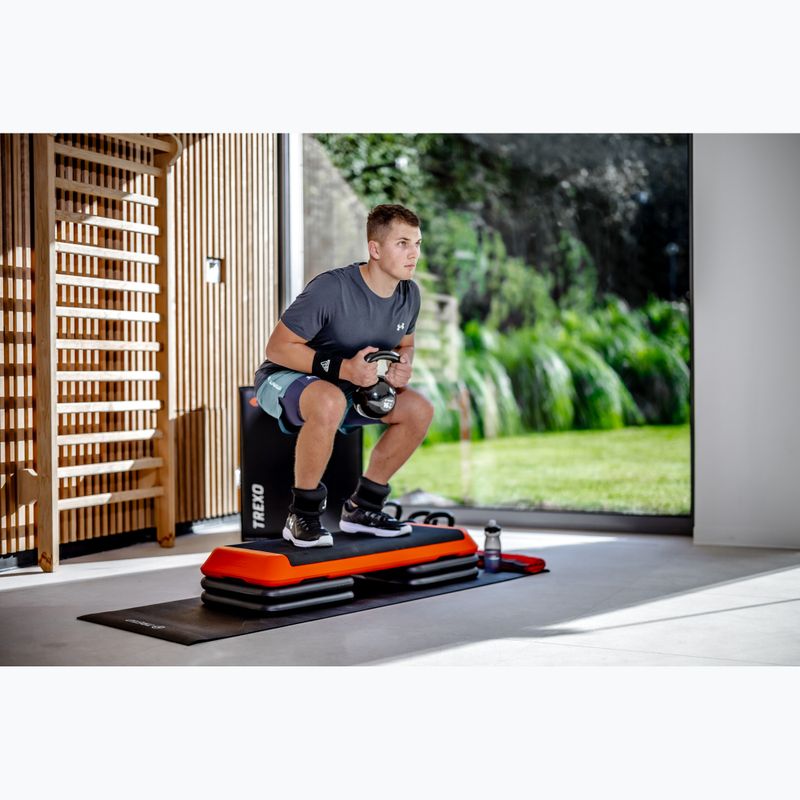 Step do aerobiku TREXO Aerobic max stability pomarańczowy 5