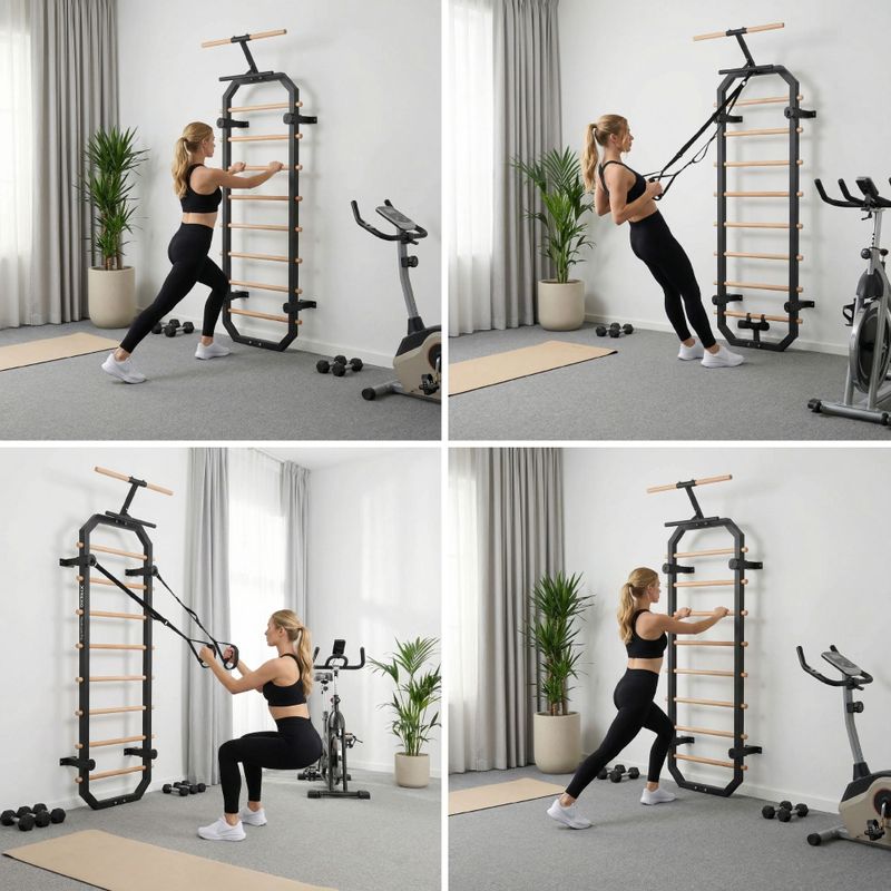 Drabinka gimnastyczna XTREXO MULTICORE PRO czarny 5