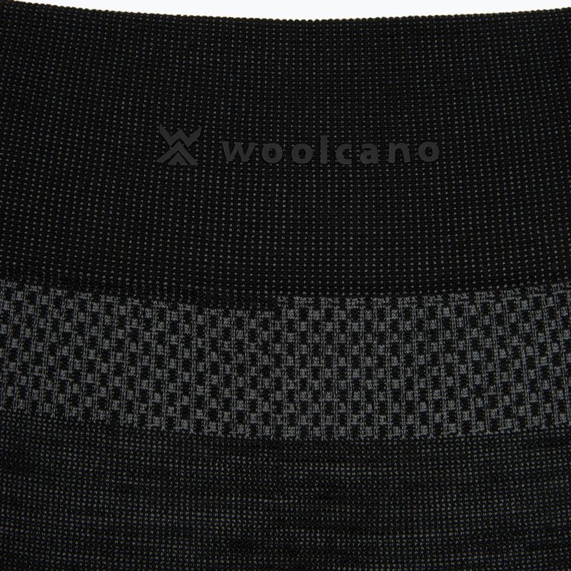 Komplet bielizny termoaktywnej męskiej WOOLCANO SET1089 merino seamless czarny 12