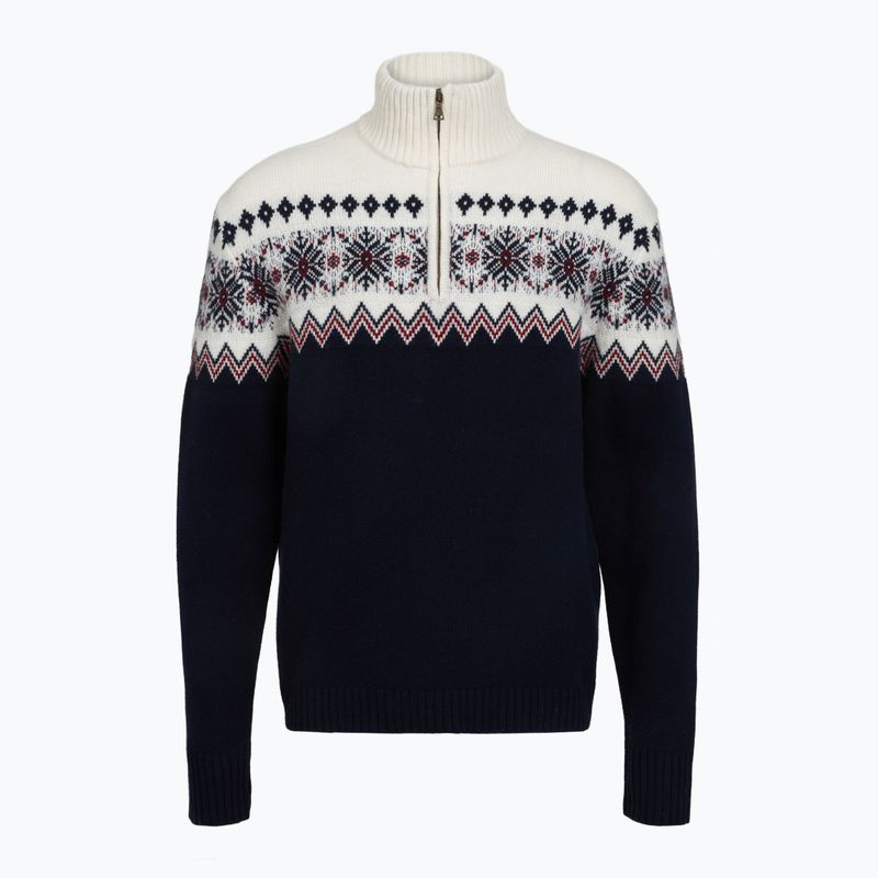 Sweter męski WOOLCANO SWT1091 merino granatowy