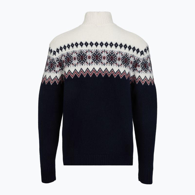 Sweter męski WOOLCANO SWT1091 merino granatowy 2