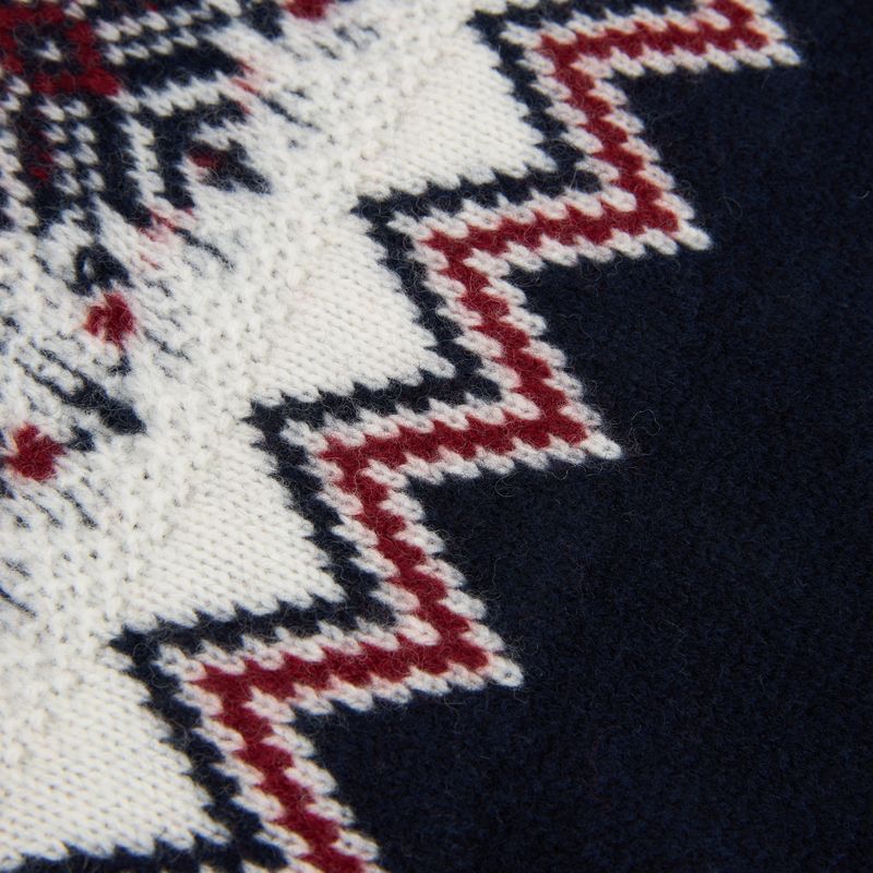 Sweter męski WOOLCANO SWT1091 merino granatowy 4