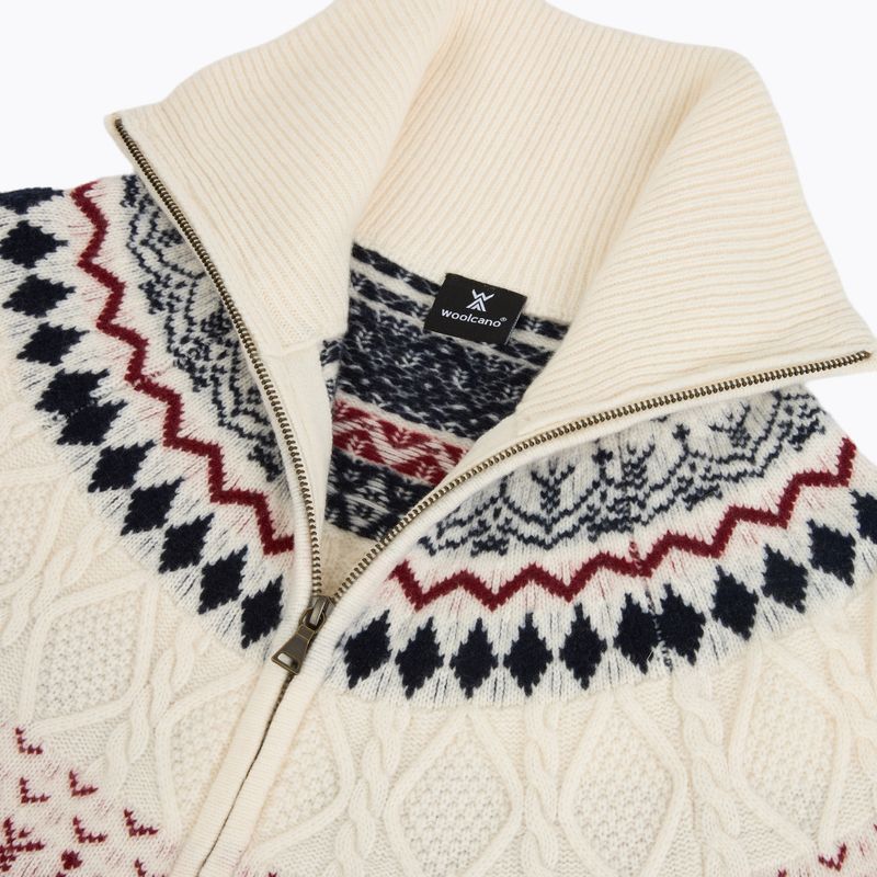 Sweter damski WOOLCANO SWT1092 merino beżowy 3