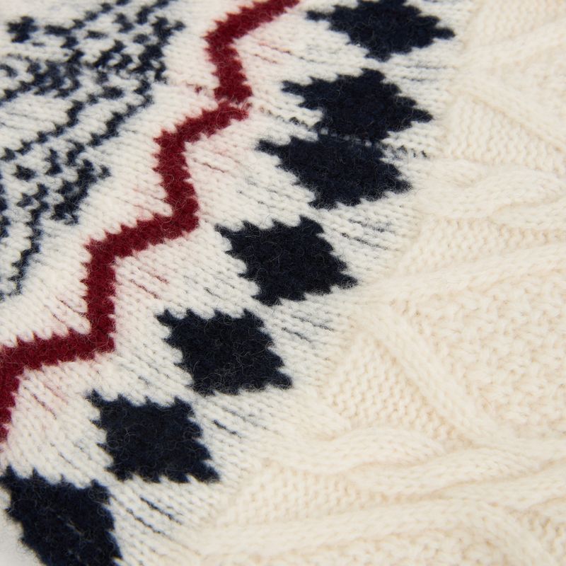 Sweter damski WOOLCANO SWT1092 merino beżowy 5