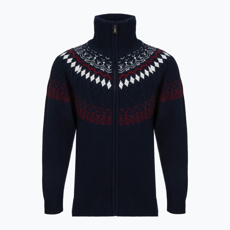 Sweter męski WOOLCANO SWT1093 merino granatowy