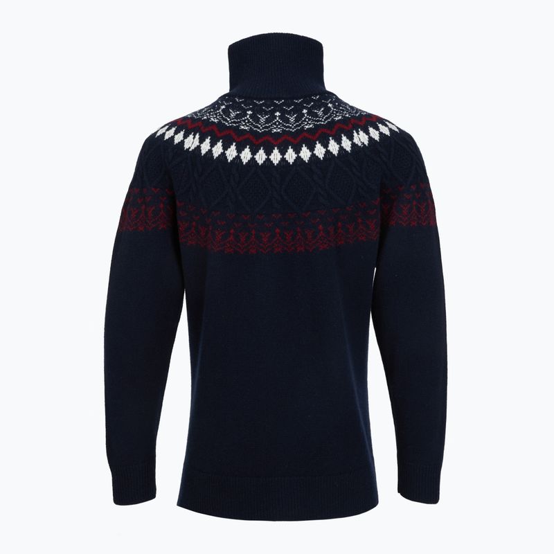 Sweter męski WOOLCANO SWT1093 merino granatowy 2