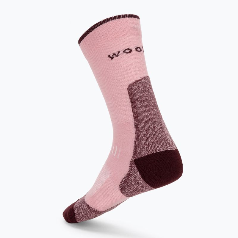 Skarpety damskie WOOLCANO SSCK1098 merino różowy 2