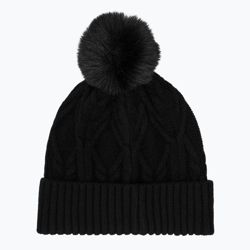 Czapka damska WOOLCANO HAT1100 100% wełna czarny 2