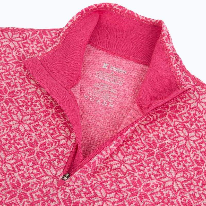Komplet bielizny termoaktywnej damskiej WOOLCANOSET1121 100% merino różowy 6