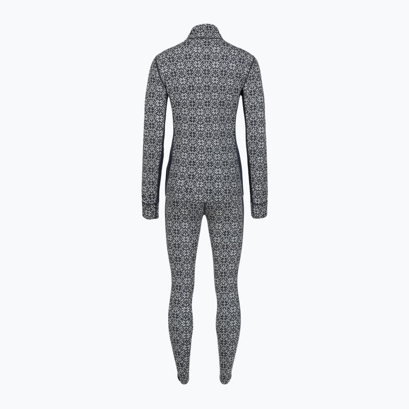 Komplet bielizny termoaktywnej damskiej WOOLCANOSET1121 100% merino granatowy 2