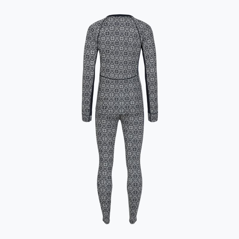 Komplet bielizny termoaktywnej damskiej WOOLCANO SET1109 100% merino granatowy 2