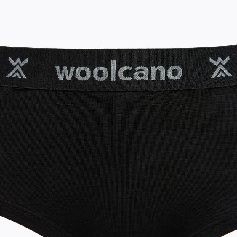 Bokserki damskie WOOLCANO SHT1110 merino czarny 3