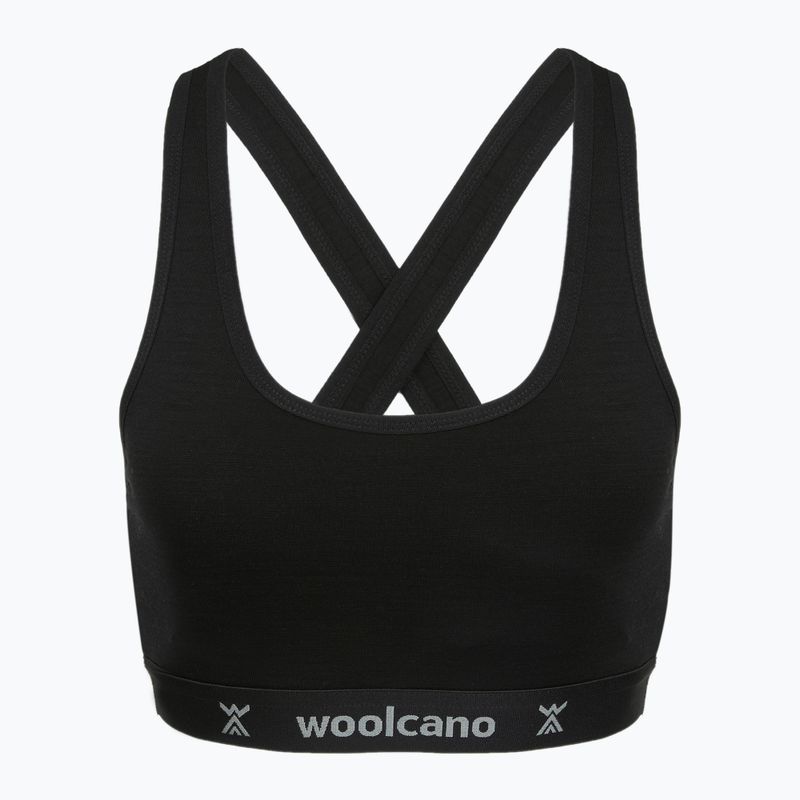 Biustonosz WOOLCANO BRA1111 merino czarny
