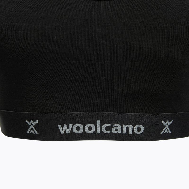 Biustonosz WOOLCANO BRA1111 merino czarny 3