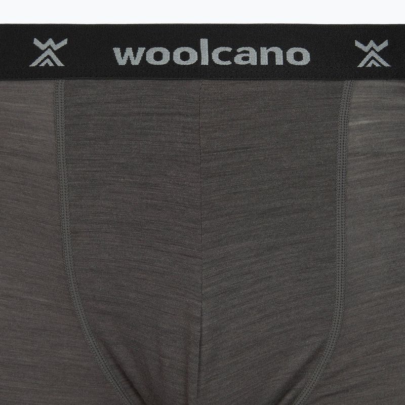 Bokserki męskie WOOLCANO SHT1113 merino szary 4