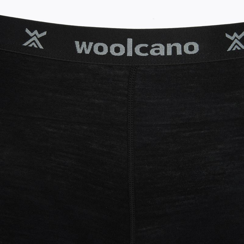 Bokserki męskie WOOLCANO SHT1113 merino czarny 3