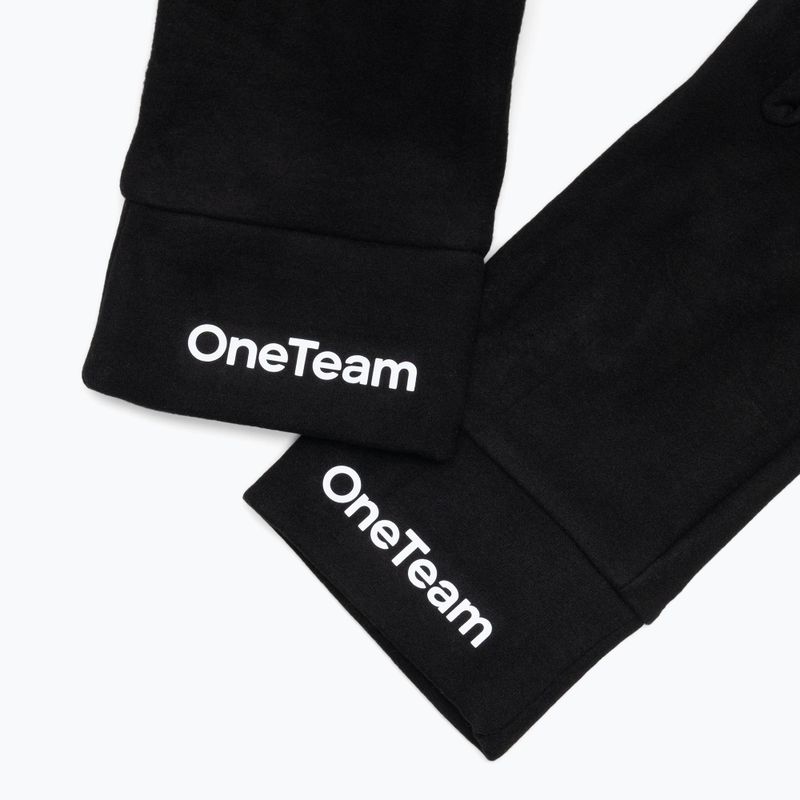 Rękawiczki piłkarskie dzieciece OneTeam BALEY GLOVES czarny 5