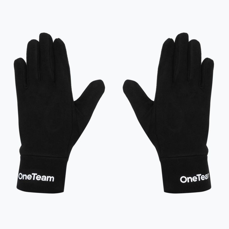 Rękawiczki piłkarskie OneTeam BALEY GLOVES czarny 2
