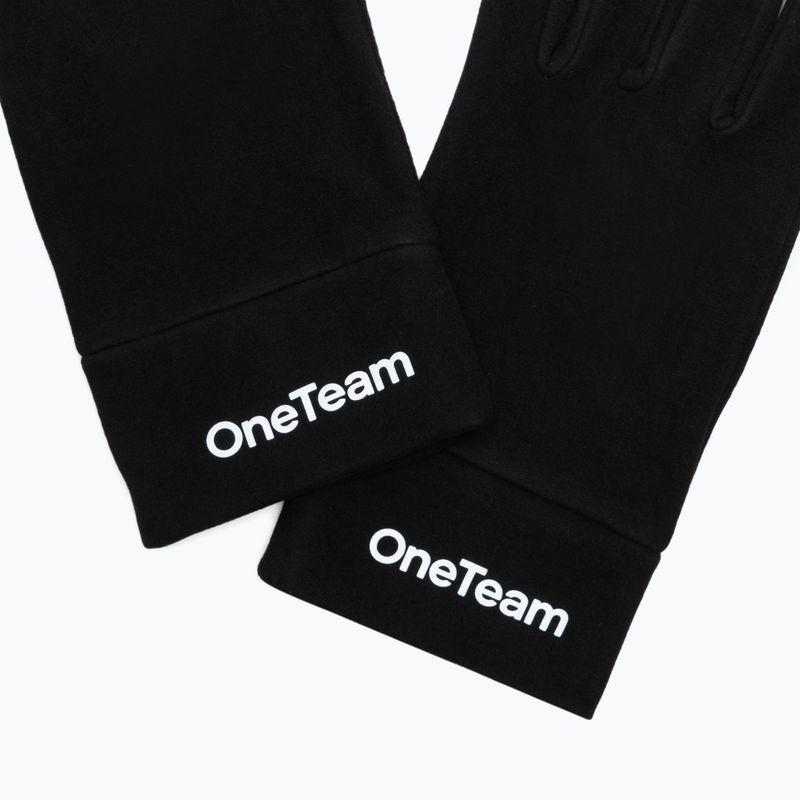 Rękawiczki piłkarskie OneTeam BALEY GLOVES czarny 4