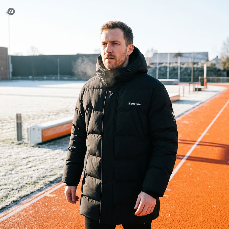 Kurtka zimowa męska OneTeam TacticalPro Heat parka czarny 6