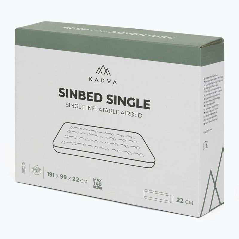 Materac dmuchany KADVA Sinbed Single niebieski 8