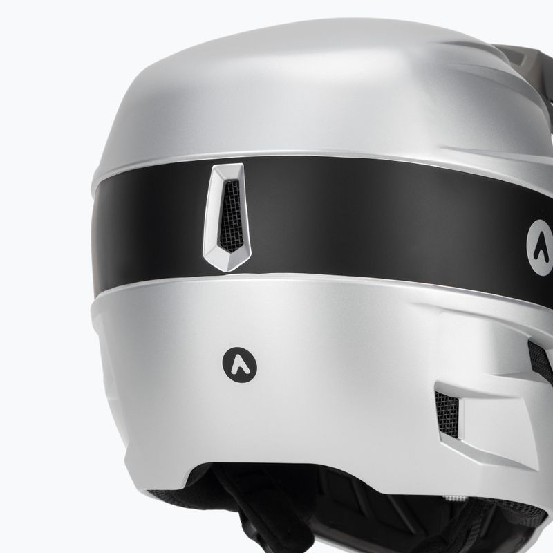 Kask rowerowy ATTABO State 1.0 full face srebrny 8