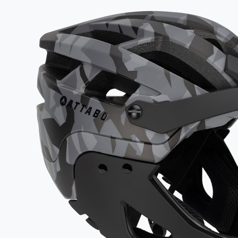 Kask rowerowy ATTABO  State 2.0 full face szary 10