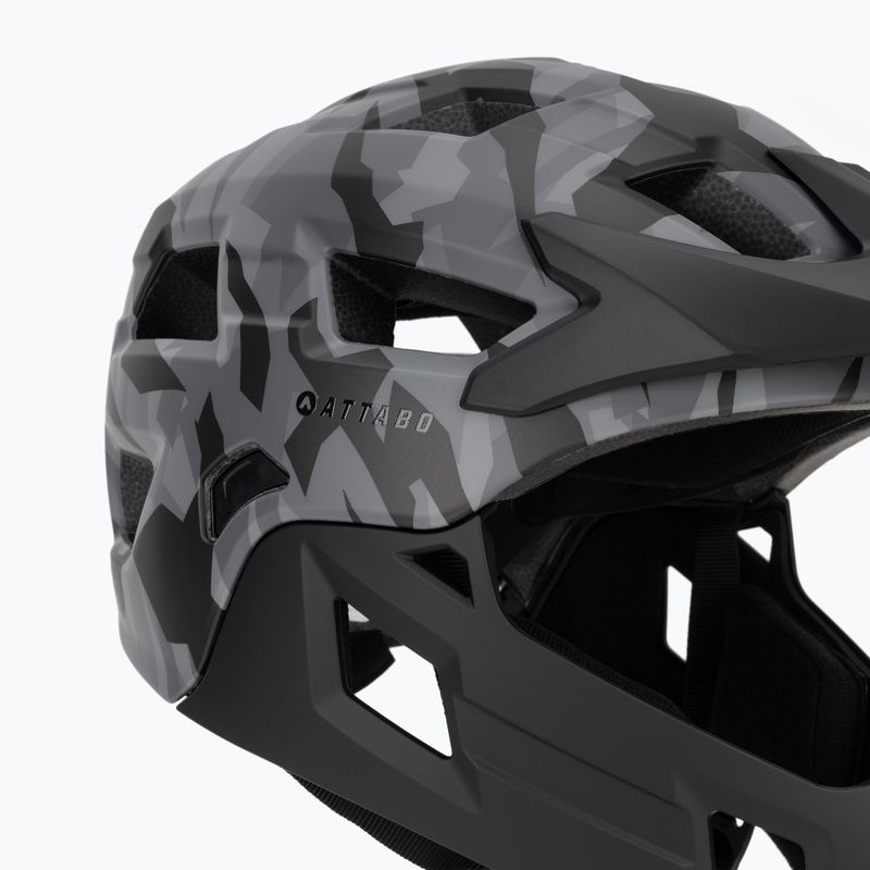 Kask rowerowy dziecięcy ATTABO Predator full face szary 7