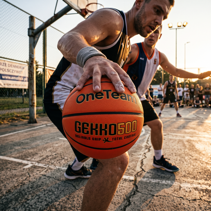 Piłka do koszykóki OneTeam GEKKO 7 pomarańczowy 3
