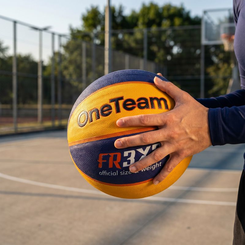 Piłka do koszykówki  OneTeam Rim Rush 3x3 niebieski 4