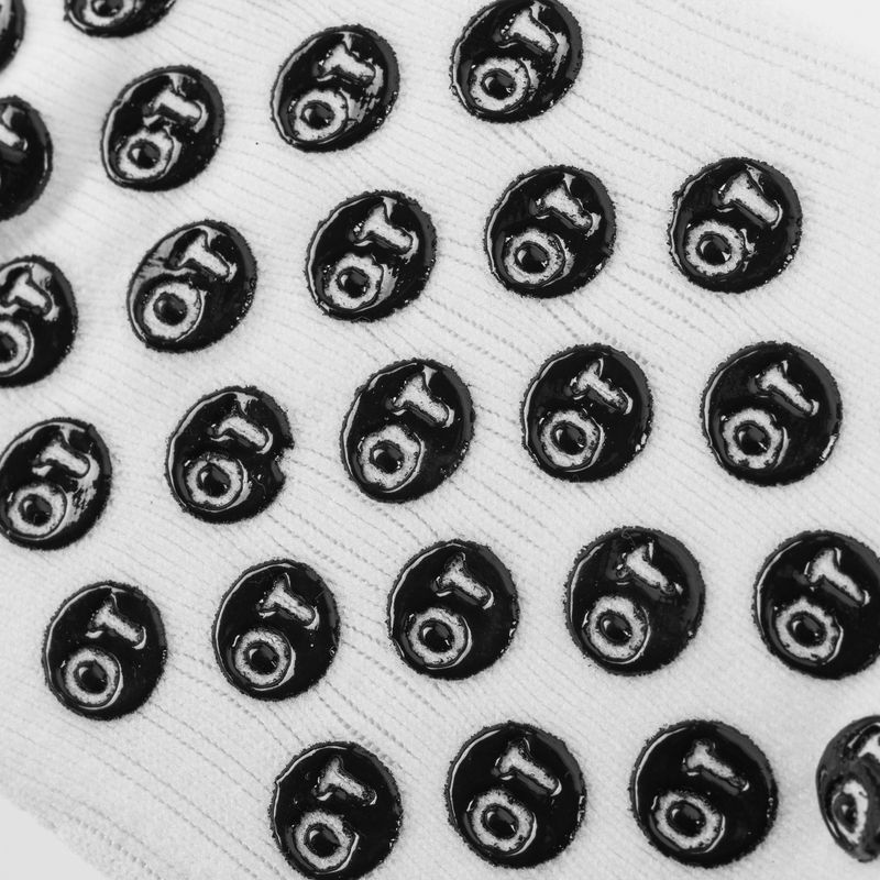 Skarpety piłkarskie dziecięce OneTeam Precision Grip antypoślizgowe 2-pack biały 6