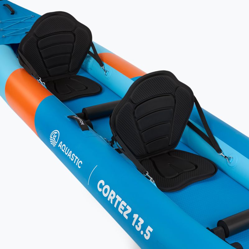 Kajak pompowany 2-osobowy AQUASTIC Cortez 13'5" 410 cm niebieski 6