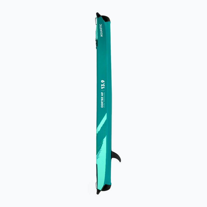 Kajak pompowany wysokociśnieniowy 2-osobowy AQUASTIC Cortez 13'9" 420 cm zielony 3