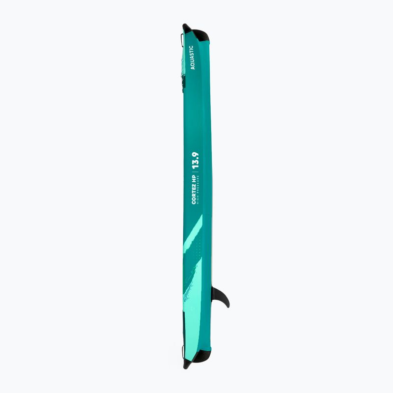 Kajak pompowany wysokociśnieniowy 2-osobowy AQUASTIC Cortez 13'9" 420 cm zielony 4