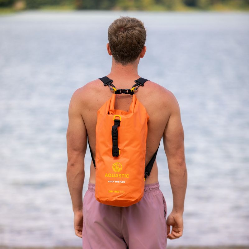 Worek wodoodporny AQUASTIC Dry Bag 20 l pomarańczowy 10