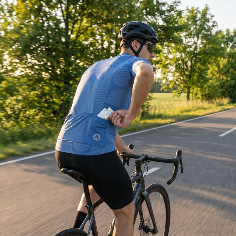 Koszulka rowerowa męska ATTABO Vites granatowy 13