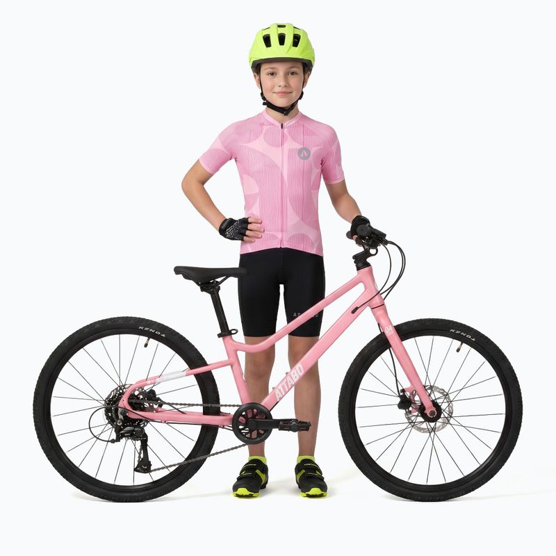Koszulka rowerowa dziecięca ATTABO Vites WMNS różowy 5