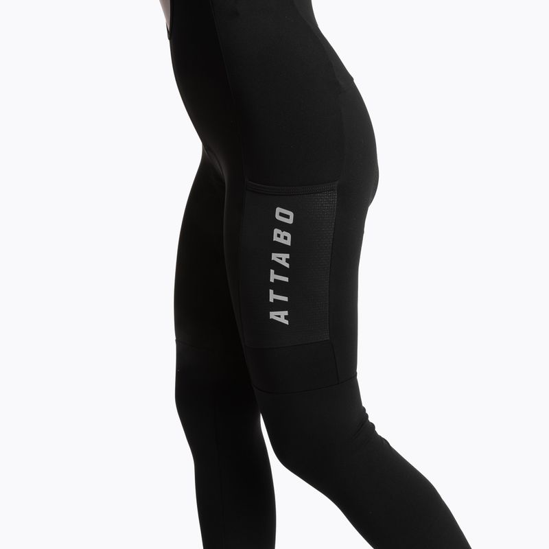 Spodnie rowerowe damskie ATTABO OFREE CARGO ocieplane czarny 6