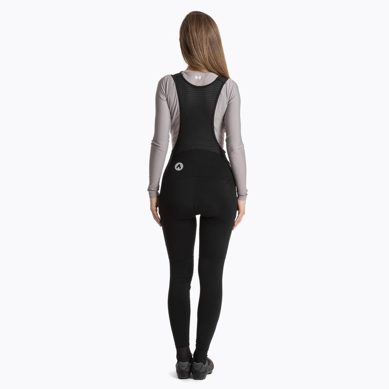 Spodnie rowerowe damskie ATTABO OFREE CARGO ocieplane czarny 2