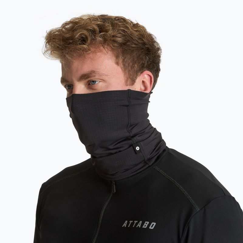 Komin rowerowy ATTABO LOREEF MULTIFUNCTIONAL BAND ocieplany czarny 3