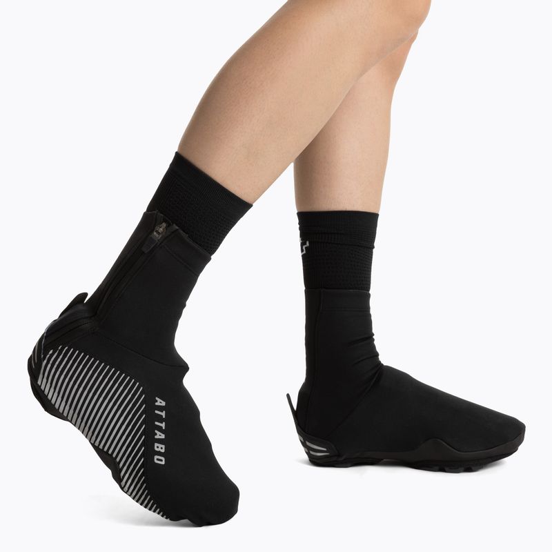 Ochraniacze na buty rowerowe ATTABO DEFENSE MAX PRO czarny 2