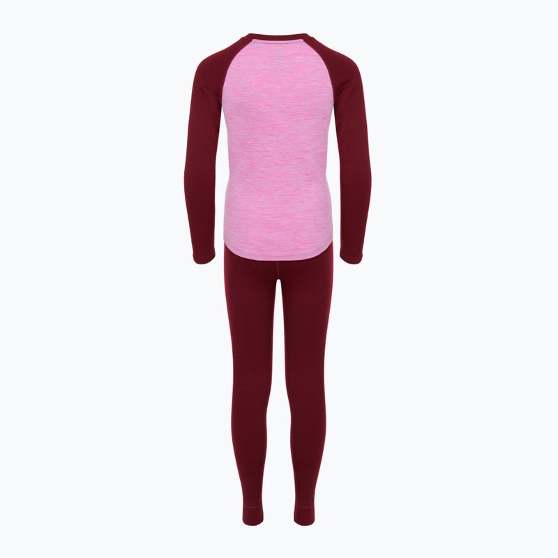 Komplet bielizny termoaktywnej dziecięcej WOOLCANO Merino SET0982 fioletowy 9
