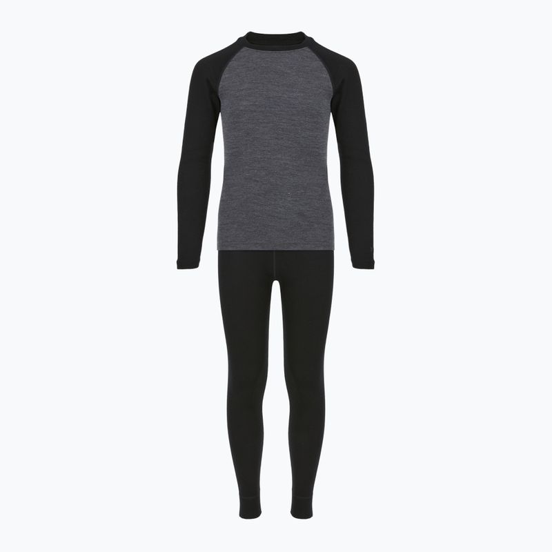 Komplet bielizny termoaktywnej dziecięcej WOOLCANO Merino SET0982 szary 8