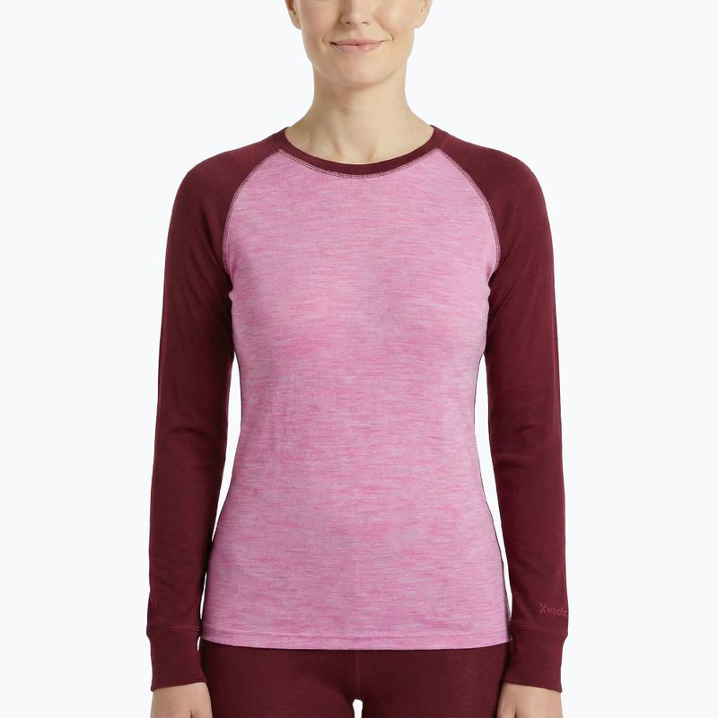 Komplet bielizny termoaktywnej damskiej WOOLCANO Merino SET0980 fioletowy 5