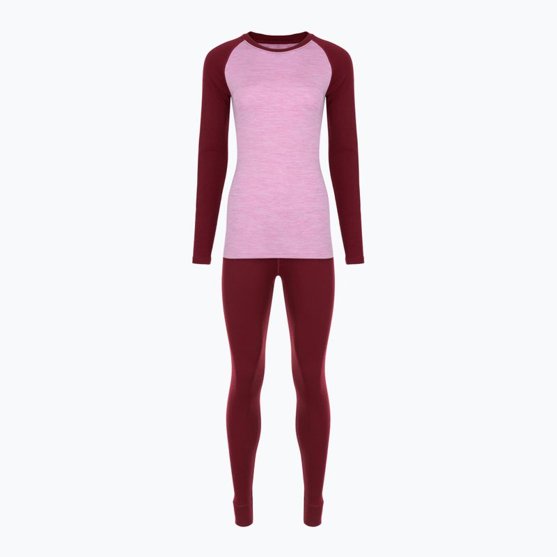 Komplet bielizny termoaktywnej damskiej WOOLCANO Merino SET0980 fioletowy 9
