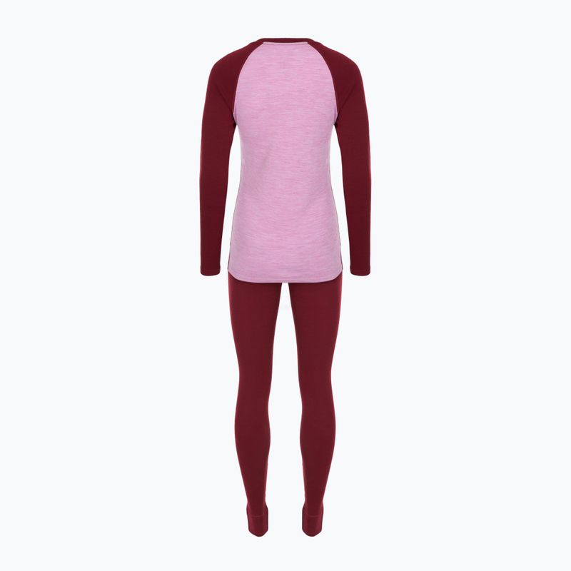 Komplet bielizny termoaktywnej damskiej WOOLCANO Merino SET0980 fioletowy 10