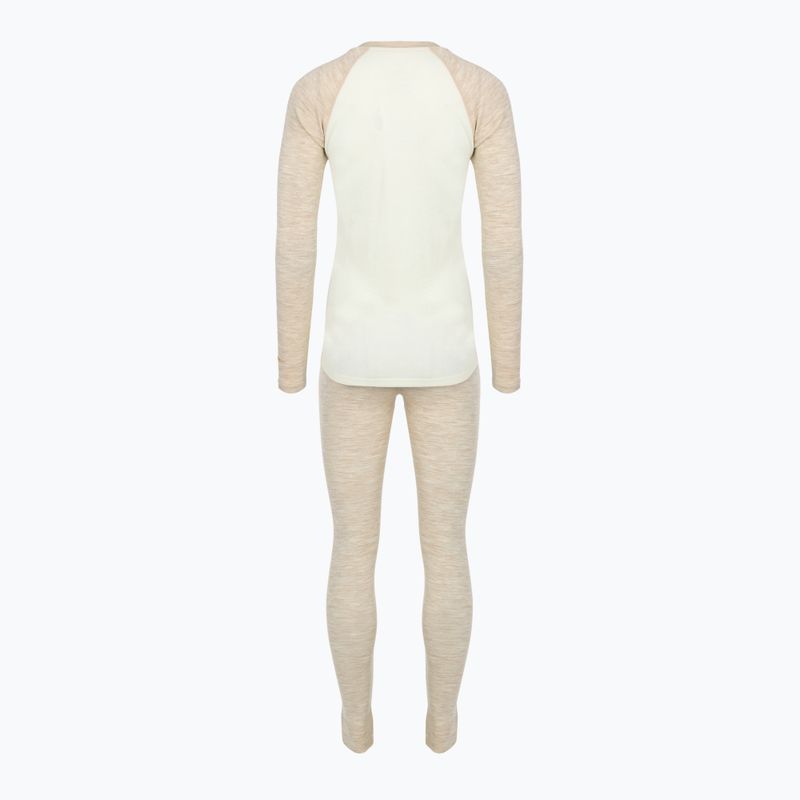 Komplet bielizny termoaktywnej damskiej WOOLCANO Merino SET0980 beżowy 10