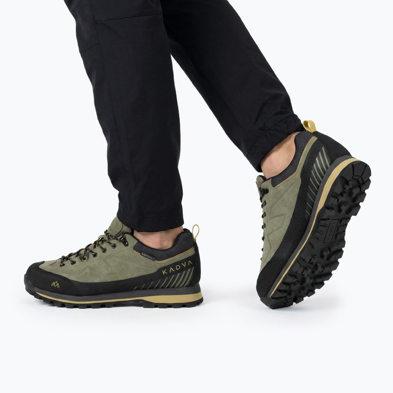 Buty trekkingowe męskie KADVA NEVRA WP niskie skórzane zielony 4