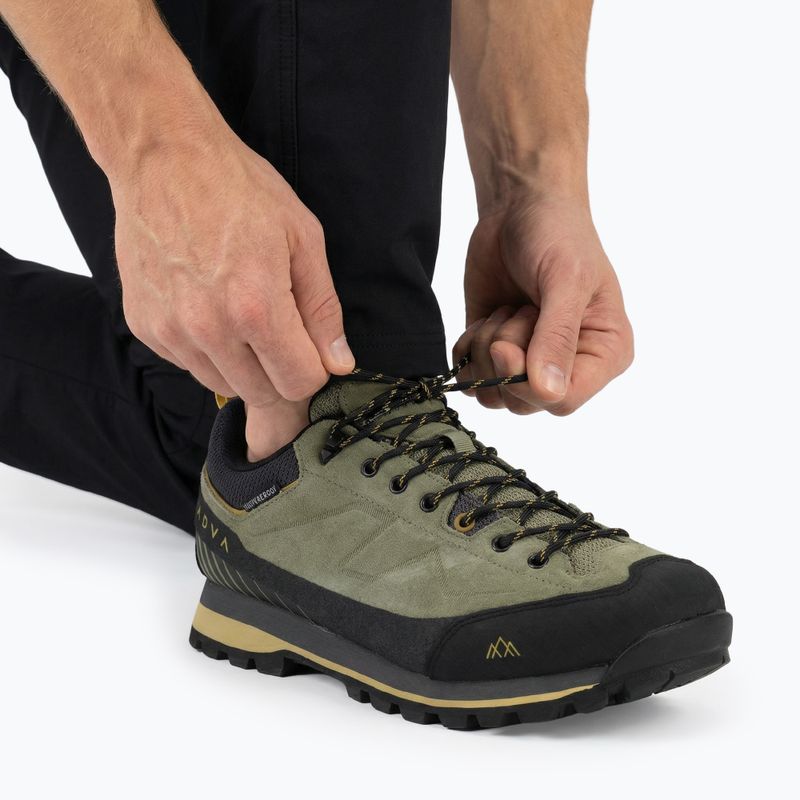 Buty trekkingowe męskie KADVA NEVRA WP niskie skórzane zielony 5