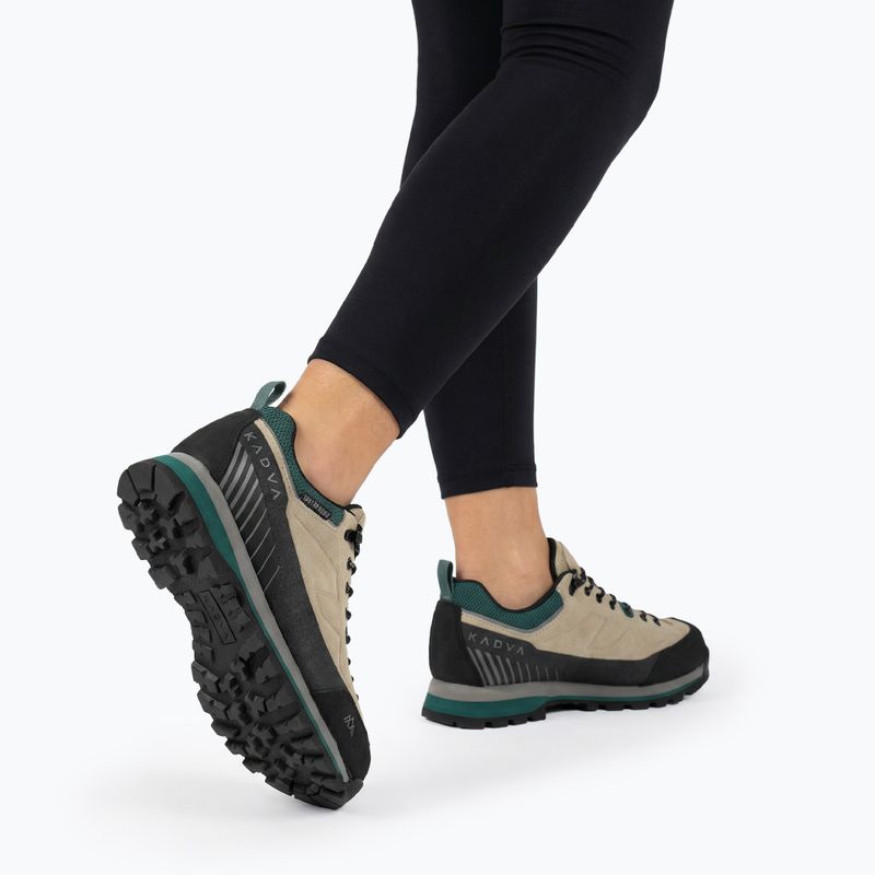 Buty trekkingowe damskie KADVA NEVRA WP niskie skórzane beżowy 4